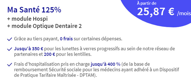 tarif mutuelle dentaire optique axa